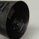 Black Exhaust tip - Fit 1.5 to 2 Inch Exhaust Tail Pipe Diameter- Black Coated Stainless Steel - Car Muffler Tips