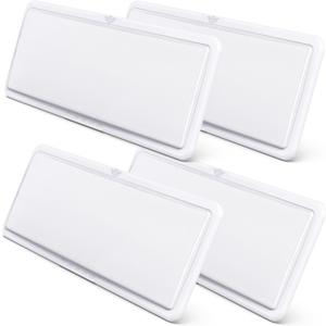 Leisure LED RV LED Ceiling Light 21" x 8" Fixture 2000 Lumen with Touch Dimmer Switch Interior Lighting for Car/RV/Trailer/Camper/Boat DC 12V Natural White 4000-4500K (4 Pack)