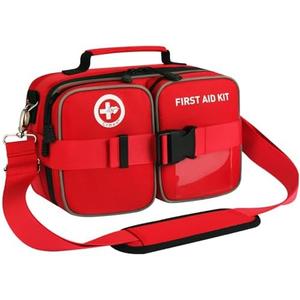 Crmea 516 Piece First Aid Kit for Car, Travel & Home, FSA Eligible HSA Items - Large Professional Waterproof Compact Labeled Emergency Kit with Molle Shoulder Strap for Camping, Hiking & Survival