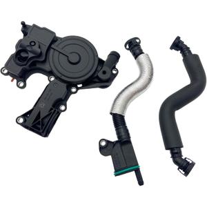 06H103495A PCV Valve Oil Separator Engine Crankcase Vent Valve Compatible for Select Audi & VW Models - A3 A4 A5 Q5 TT Beetle CC Jetta Passat Tiguan 1.8 2.0 TSI (Black)