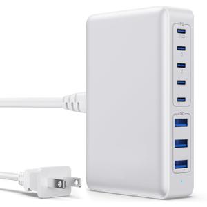 USB C Charger 630W USB C Charger Block 10-Ports GaN IV Fast Charging Station,Dual PD 100W Laptop Charging Hub Wall Charge Adapter Compatible with MacBook/Air,DELL,Steam Desk,iPhone 16/15/Galaxy S25