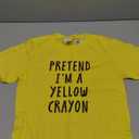 Pretend Im A Yellow Crayon Costume Kids Halloween Costume T-Shirt, Small