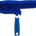 Unger Connect and Clean Microfiber Ceiling Fan Duster, Household Cleaning Supplies to Trap Dust and Dirt, Reusable and Machine Washable Sleeve, Compatible with Threaded Poles for Higher Access
