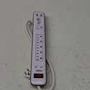Regleta supresora 6 tomas + 2 USB 1800 J blanca