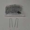 100 Pcs 6 inch Garden Landscape Staples Galvanized Pins Lawn Stakes for Weed Barrier Ground Cover,U-Type Heavy Duty (100 Pcs x 6")