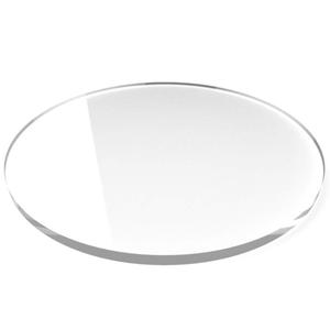 Round Acrylic Blank Disc Plexiglass Lucite Sheet Clear Laser Cut Circle Thickness (14" Diameter, Thickness 1/8 inch)