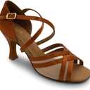 Capezio Women's Paola 2.5" Ballroom Shoe (8.5 Wide, Brown)