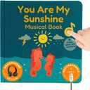 Cali's Books You Are My Sunshine Music Book Toddlers 1-3 Years Old - Nursery Rhymes Musical Book, Headphone Jack, Interactive Baby Sound Book, Singing Toy Children Girls Learning Song Toy Toddler Boys