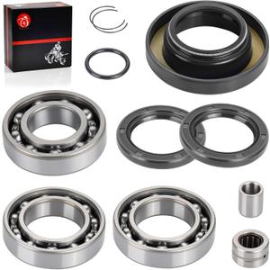 Rear Differential Bearing Seal Kit for Honda Rubicon 500 TRX500FA FGA Foreman 450 TRX450FE FM Foreman 400 TRX400FW 2001-2004