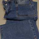 KUNMI Jeans for Women Wide Leg Baggy High Waist Boyfriends Straight Leg Stretchy Denim Pants Trendy Fall 2025 (8, W005-blue)