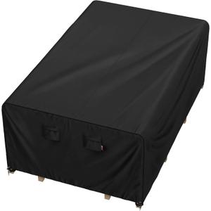 iBirdie Outdoor Patio Furniture Set Covers 110 x 64 inch fit 5 x 9 ft, 60, 62 inch Wide, 108, 110 inch Long Outside Dining Table and Chairs, Waterproof Weatherproof Cover, Heavy Duty 600D