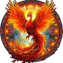 KAAYEE Wooden Jigsaw Puzzles-Wooden Puzzle Adult Unique Shape Advanced Phoenix Wooden Jigsaw Puzzle for Adult, Fathers, Family Puzzles 14.9 * 13.8in 290pcs,Chritmas Gift (Large)