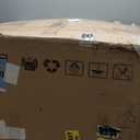 Upholstered Dining Chairs Set of 1 with Casters, Wingback Modern Side Armless Deskchair with Rollers for Diningroom Bedroom Livingroom Reading Room, Linen Fabric