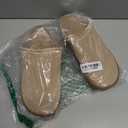 UBFEN Womens Slippers Arch Support 100% Genuine Suede Leather Comfortable Outdoor Indoor Slip On Mules B Light Brown Size US 10