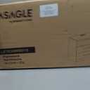 VASAGLE 23.6‑Inch Wide Nightstands, Set of 2, LED Lights, 2 Drawers