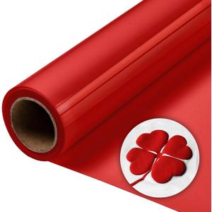 Aoder Red Puff Vinyl Heat Transfer - 12" x6ft Red HTV 3D Puff Heat Transfer Vinyl, Puffs Iron On Vinyl for T Shirt Compatible with All Cutting Machines