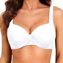 Women Underwire Bikini Top - 2025 Push Up Swimsuit Tops Padded Bra Bathing Suit Size L