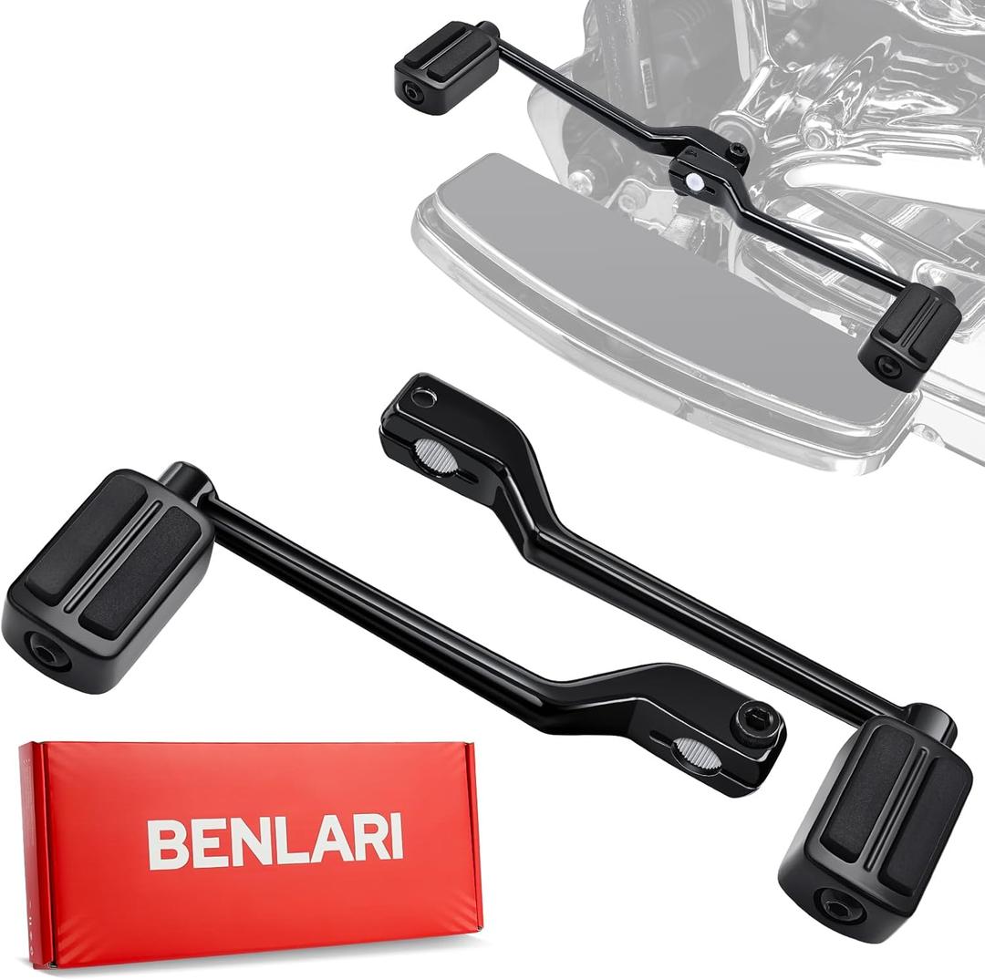 Benlari Heel Toe Shifter Pegs, 304 Stainless Steel Shifter Lever Pegs Fit for Harley Touring Street Glide Road Glide Road King Electra Glide 1988-2024, FL Softail 1986-2017, Trike 2008-2024, Black