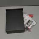 TonGass Wall Mount Mailbox for Outside, Metal Wall Mounted Mailbox with Flag and Number Stickers, Large Capacity Mail Box for House, Carbon Steel, Front Access, 15.74"x9.44"x4.72" - Black