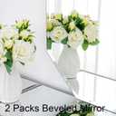 Chende 2PCS Beveled Bathroom Mirror, 20" x 30" Octagon Frameless Wall Mirror with Beveled Edge, Glass Mirror Vertical or Horizontal Hanging