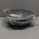 PSW Pot Collection M30DC 12-inch Plastic/Stone/Wood Composite Low Bowl Planter  No Drainage Hole (Drillable), Shallow Indoor/Outer Pot for Succulents, Bonsai, Fairy Gardens, Herbs, Dark Charcoal