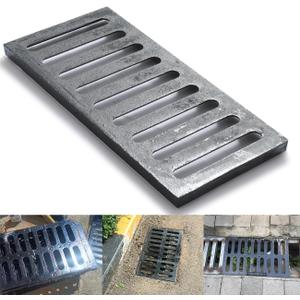 Rectangle Cast Iron Drain Grate, 17 * 8 in B125 Heavy Duty