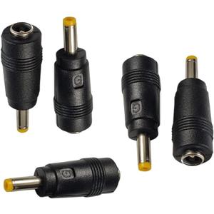 DC Power Adapter 5.5x2.1mm Female to 4.0x1.7mm Male Barrel Connector - PSP CCTV Camera Radio 5-Pack