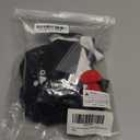 Kimocat Baby Boy Romper Tuxedo Jumpsuit Gentleman One-Piece Button-Down Bowtie Wedding Suit Bodysuit (0-6 Months, Black&red Bowtie)