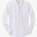 Alimens & Gentle Mens Solid Oxford Shirt Long Sleeve Dress Shirt Work Casual Button Down Shirts with Pocket S