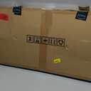 VEVOR 40" x 40" UPF 50+ Polycarbonate Window Door Awning Canopy, Modern Style, Brown Board & Black Bracket, Front Door Overhang Awning