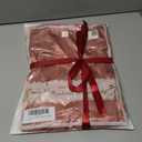 Satin Pajama Set Christmas Red & Pink Striped PJs for Women & Men, Long Sleeve Button-Up Top with Pants
