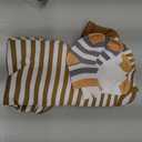 Baby Boy Girl 2-Pack Rompers with Socks 0-18M Toddler Unisex Zipper Short Sleeve Jumpsuits Clothes (9-12 Months, Brown)