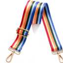 S-Jacorry Purse Strap Replacement Crossbody Wide Shoulder Strap Adjustable Canvas Straps Handbag Strap Replacement Belts (Gold Buckel-138)