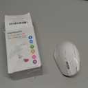 memzuoix Ergonomic Wireless Mouse, 2.4G Optical Cordless, 800/1200/1600 DPI, Vertical Computer Mouse for Laptop, Mac, PC, Desktop (Right Hand, Large) - White