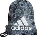 adidas Ready Sackpack, Drawstring Backpack for Women and Men, Lightweight Small Gym Bag, Essential Camo Black/Gray/White, One Size, Nomad Camo Grey/White/Black