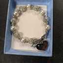 First Communion White Bead Charm Bracelet Handmade Jewelry Baptism or Christening Gift