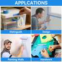 Blue Masking Tape,Painters Tape,Blue Painters Tape for Automotive paniting,DIY Paper Arts & Crafts, Spraying Drywall Paint, No Residue & Easy to Clean Up,6pcs 0.7in. X 54 Yd Painter's Tape