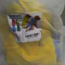 Dog Raincoat Reversible, Single Side Slicker Poncho Adjustable Waterproof Dog Rain Jacket with Leash Hole/Reflective Stripe Hooded Snowproof Windproof Clothes for Small to 3X-Large Dogs, M (Yellow)