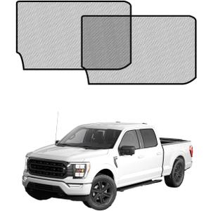 Car Window Shades for Ford F-150 (20212025), 2-Pack Rear Window Sun Shades for Baby Breathable Mesh, UV & Heat Blocker, Privacy Protection for Camping, Travel, Sleep & Nursing