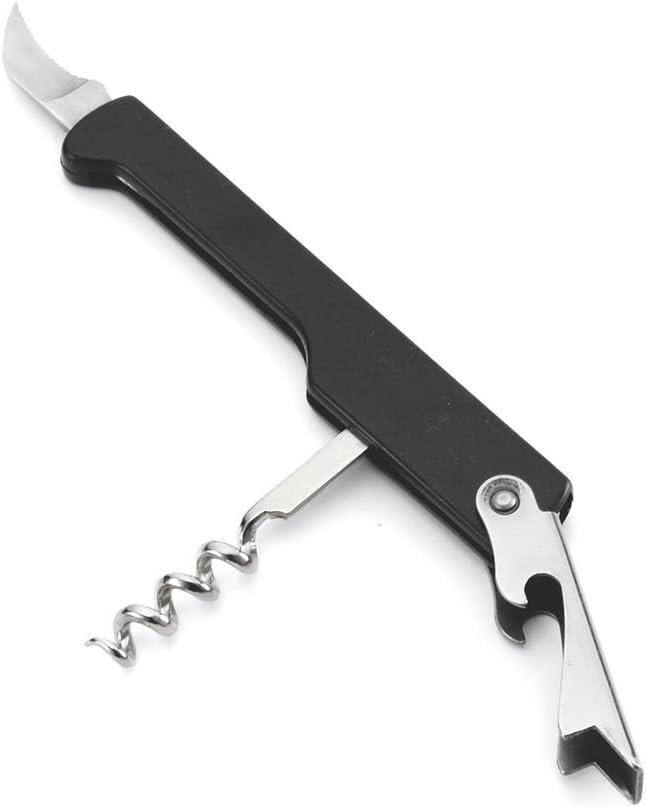 Tablecraft Waiter's Corkscrew with Black Plastic Handle