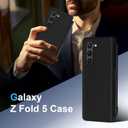 for Samsung Galaxy Z Fold 5 Case with S Pen and Built-in Screen Protector, Wireless Charging Holder Kickstand Full-Body Shockproof for Samsung Z Fold 5 5g Protective Cover Shell (Black)