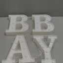 4 LED Baby Marquee Logo Light, Warm White Glowing Letters Perfect for Baby Shower Party, Birthday Party, Home Bedroom Nursery Table Wall Decor