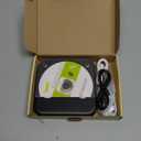 ENVYCLOUD CD Player Portable with Dual Stereo Speakers, Rechargeable Portable Player with Bluetooth for Home with Headphones, Support CD/AUX/USB, Black