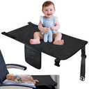 Toddler Travel Airplane Bed Kids Airplane Extender Sea, Travel Inflatable Foot Rest Portable Travel Bed Black