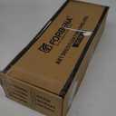 Forbena 2-Pack Black and Gold Contemporary Floating Shelves for Wall, Bathroom, Kitchen, Home Decor (Black and Gold)