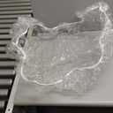 LIBERECOO Clear Small Round Fitted Vinyl Tablecloth for 22-26" Diameter Tables - Heavy Duty Elasticized Table Cover Elastic Edged Plastic Table Cloth Protector