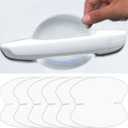10pcs Clear Car Door Handle Scratch Potector TPU Car Door Sticker Universal Protective Films for Vehicles (Clear)