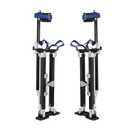 Nakkaa 24-40 Inch Adjustable Aluminum Drywall Stilts for Heavy-Duty Work | Black, Compatible with drywall taping, painting, cleaning high windows