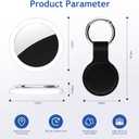 Air Tracker Tag 2 Pack [Apple MFi Certified] with Find My(iOS Only), Key Finder with No App Needed, Waterproof, 365-Day Standby,Wallet Key Bag Luggage Tracker