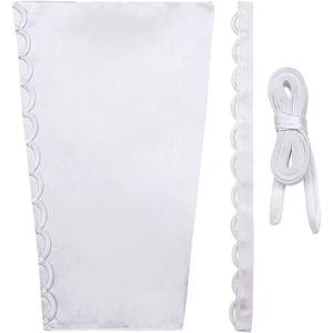 Women's Corset Back Kit Lace up Zipper Replacement Adjustable Satin Corset Kit for Prom Dresses (14, White)
